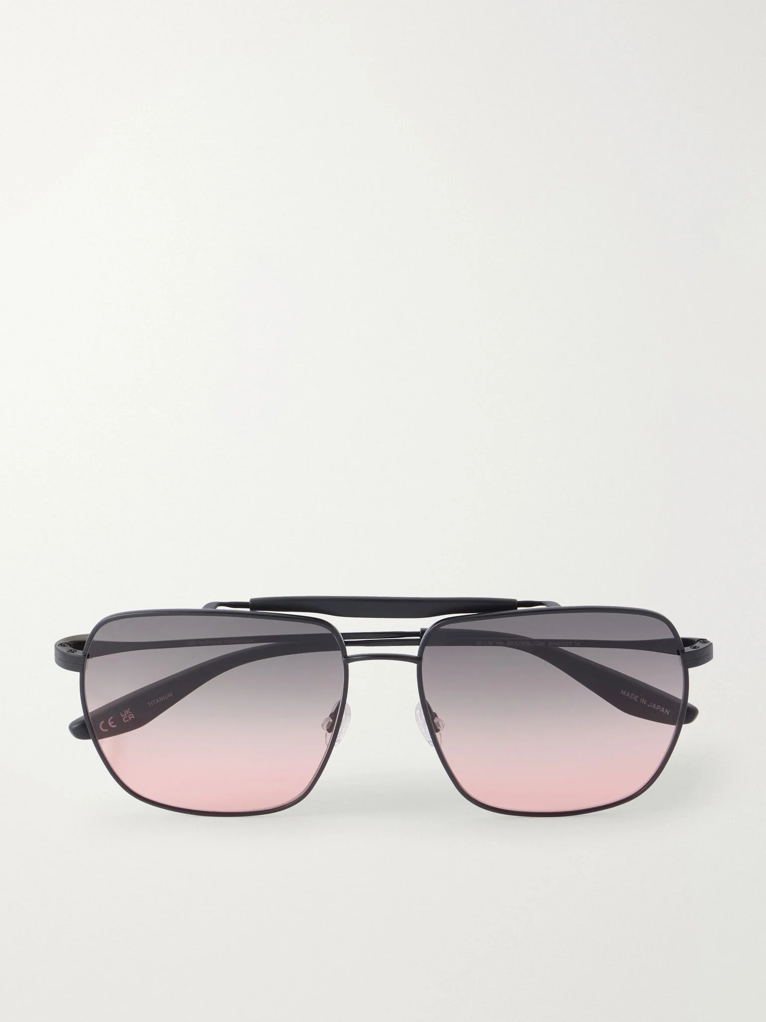 Bhanot aviator-style titanium sunglasses Black - 1