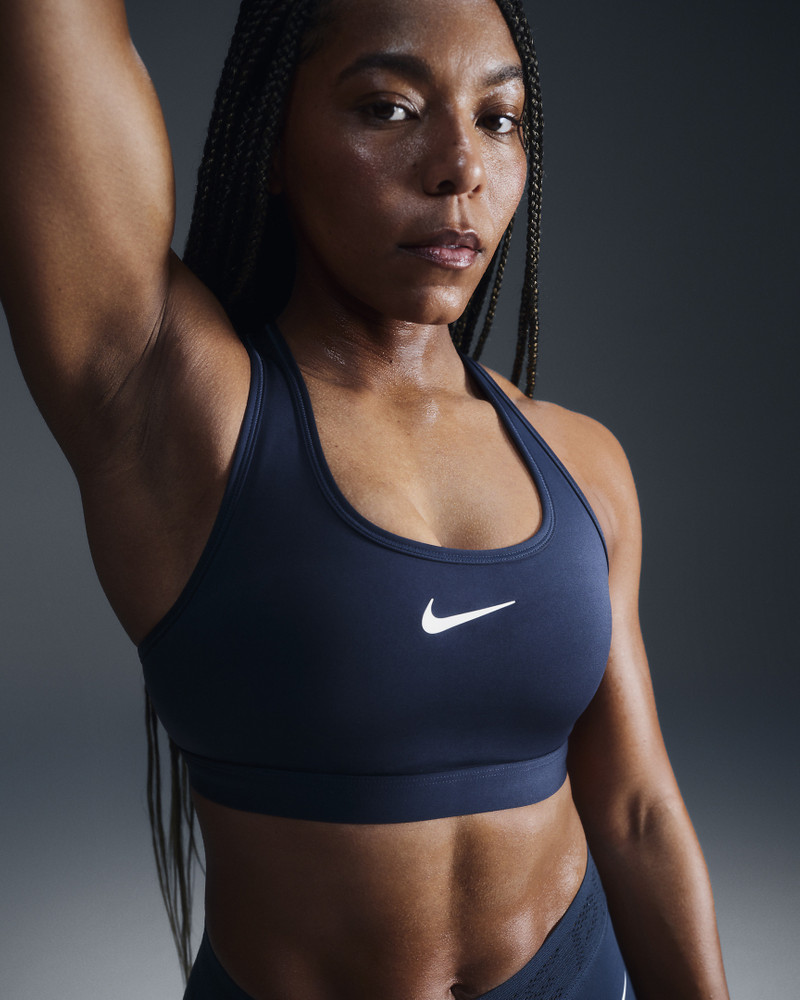 Nike Swoosh 중간 지원 여성 패딩 스포츠 브래지어 - 1