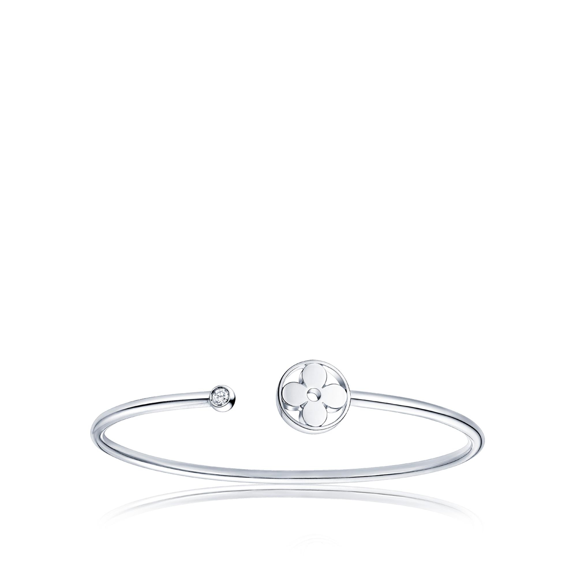 Idylle Blossom Twist Bracelet, White Gold - 1