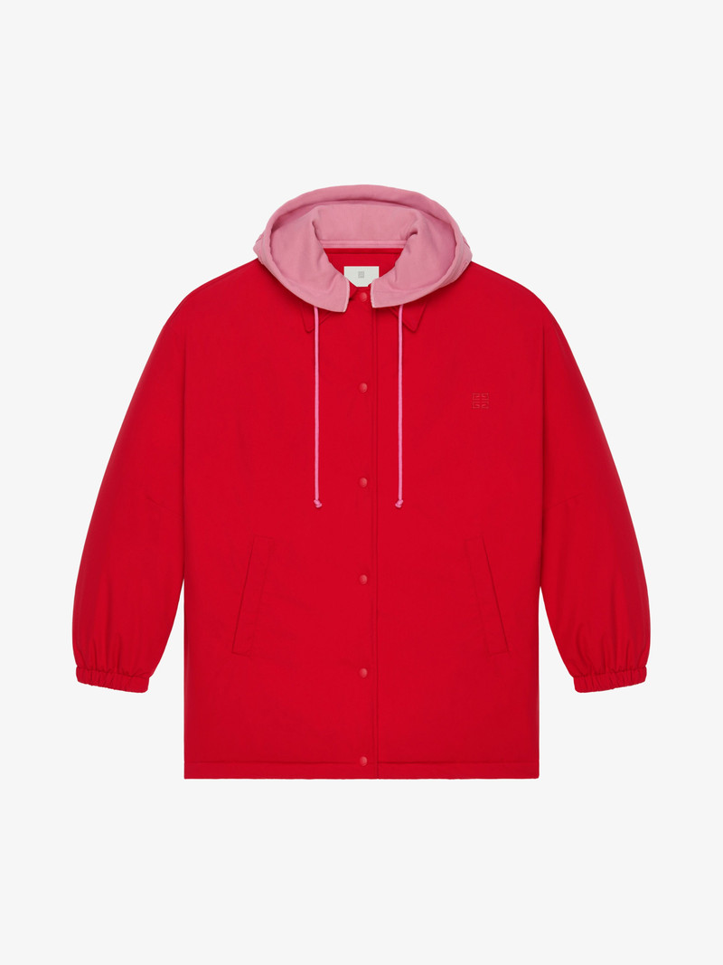 OVERSIZED PUFFER JACKET IN NYLON WITH REMOVABLE HOOD 1