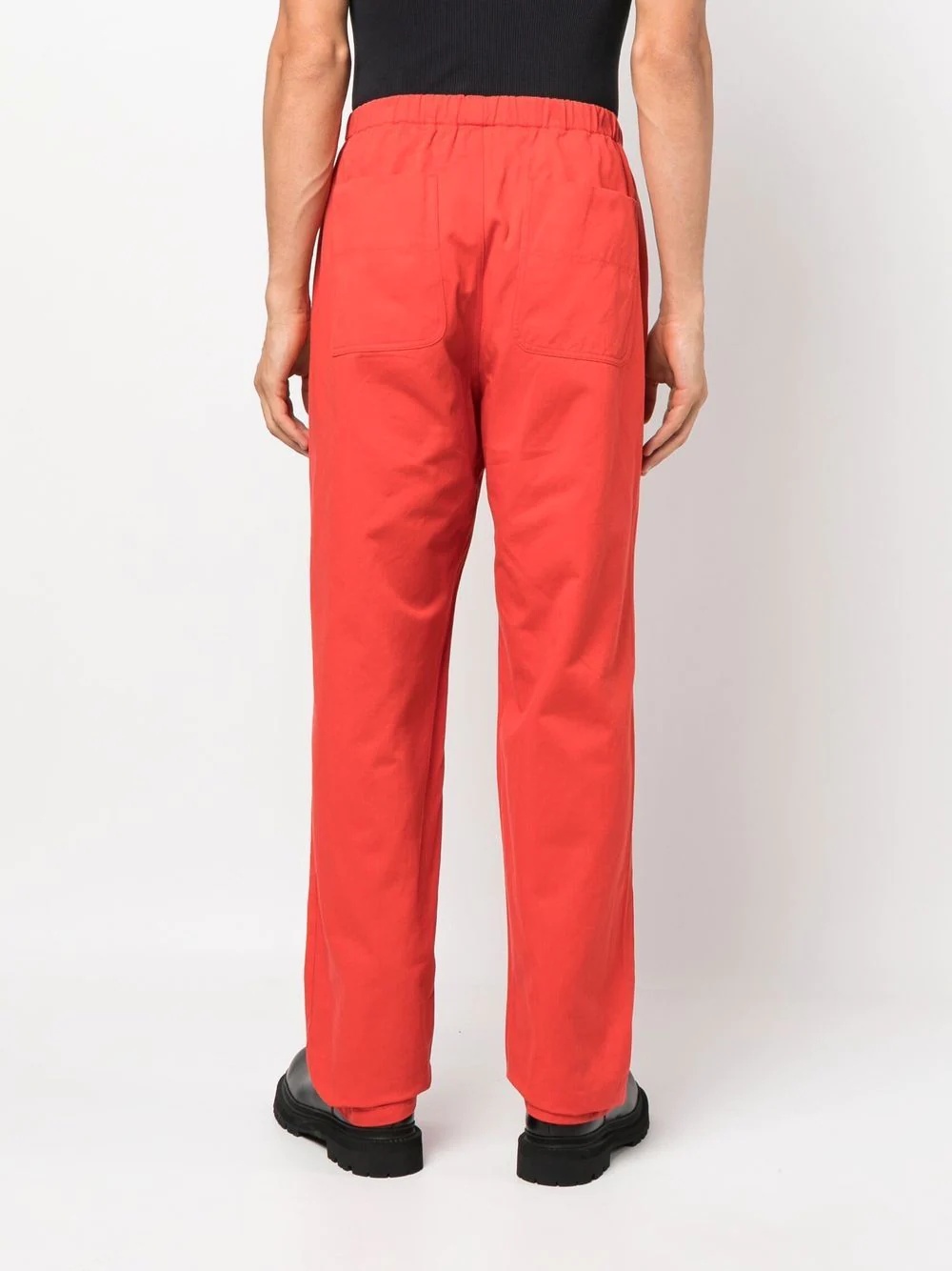 straight-leg cut trousers - 4