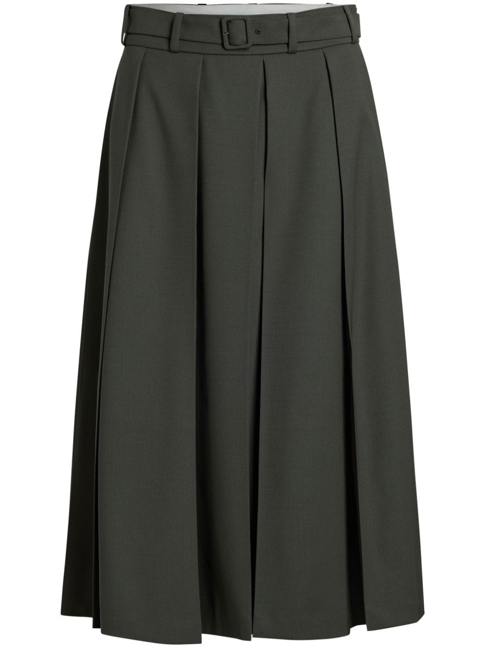 pleated midi skirt - 1