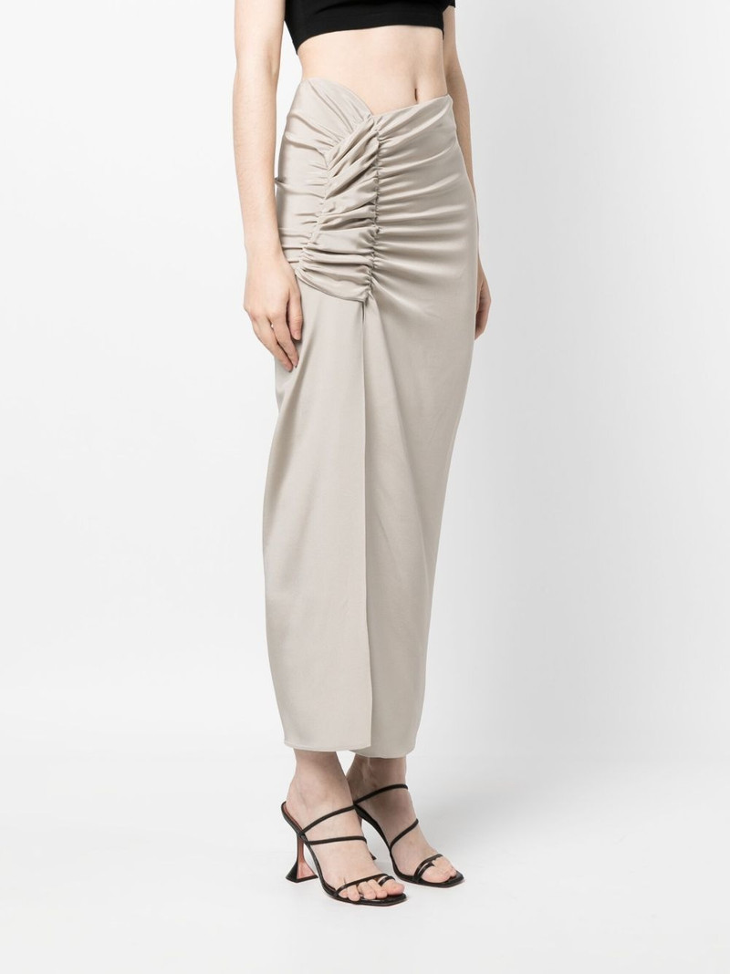 asymmetric-design maxi skirt 3