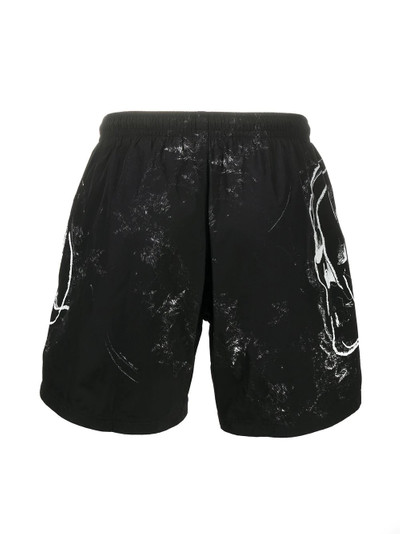 Alexander McQueen skull pattern swimming shorts outlook