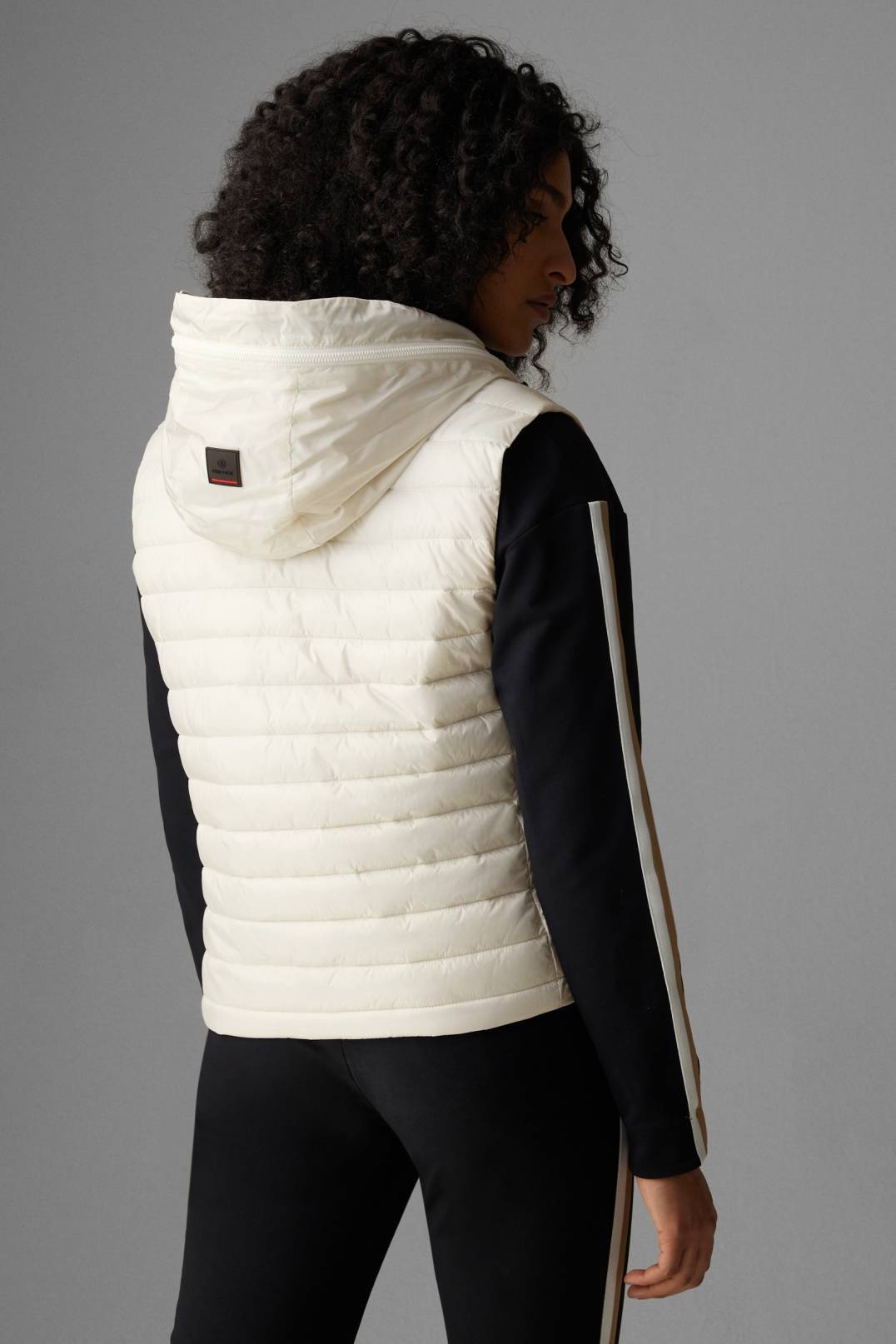 KANYA QUILTED WAISTCOAT IN CREAM - 3
