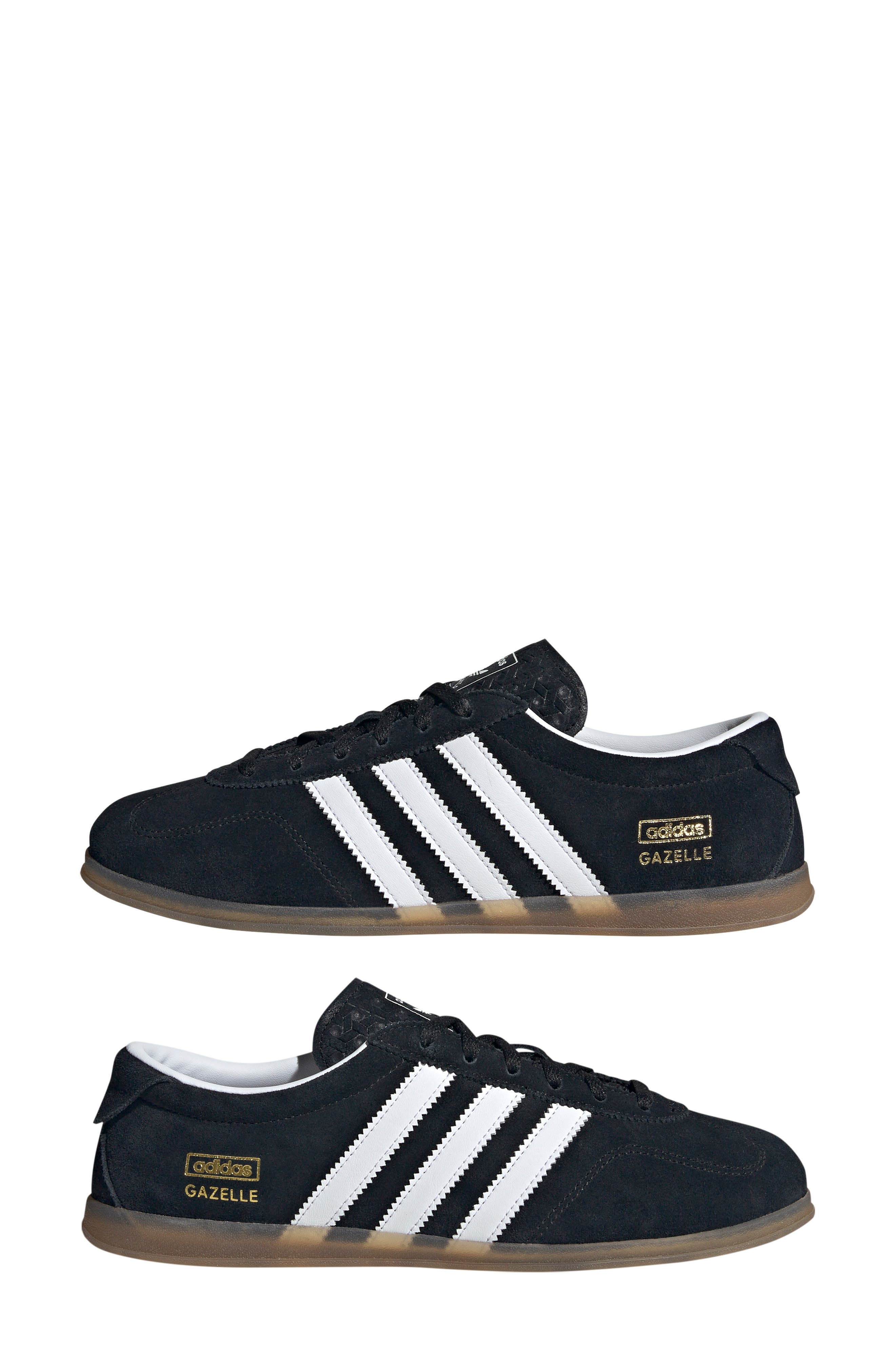 adidas Gazelle Lo Pro Sneaker in Black/White/Gum at Nordstrom - 7