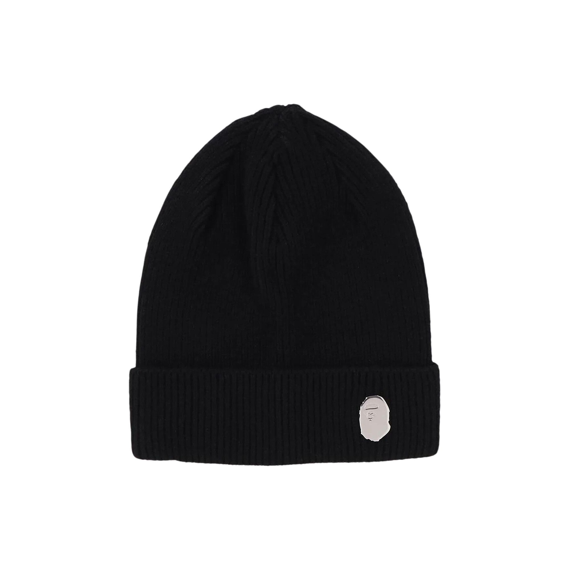 BAPE One Point Knit Cap 'Black' - 1