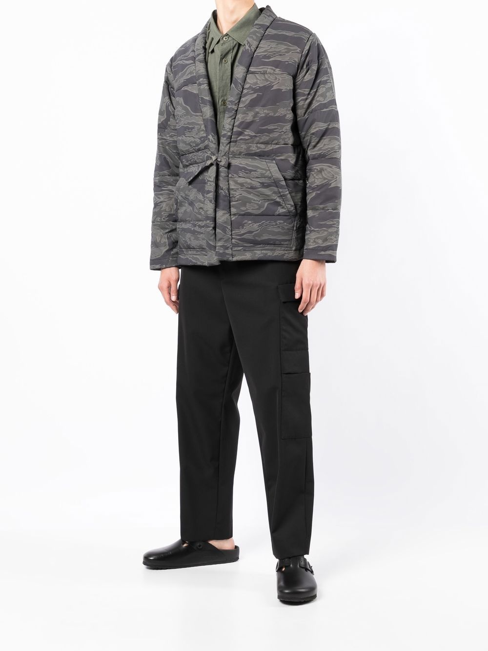 camouflage-print padded jacket - 2