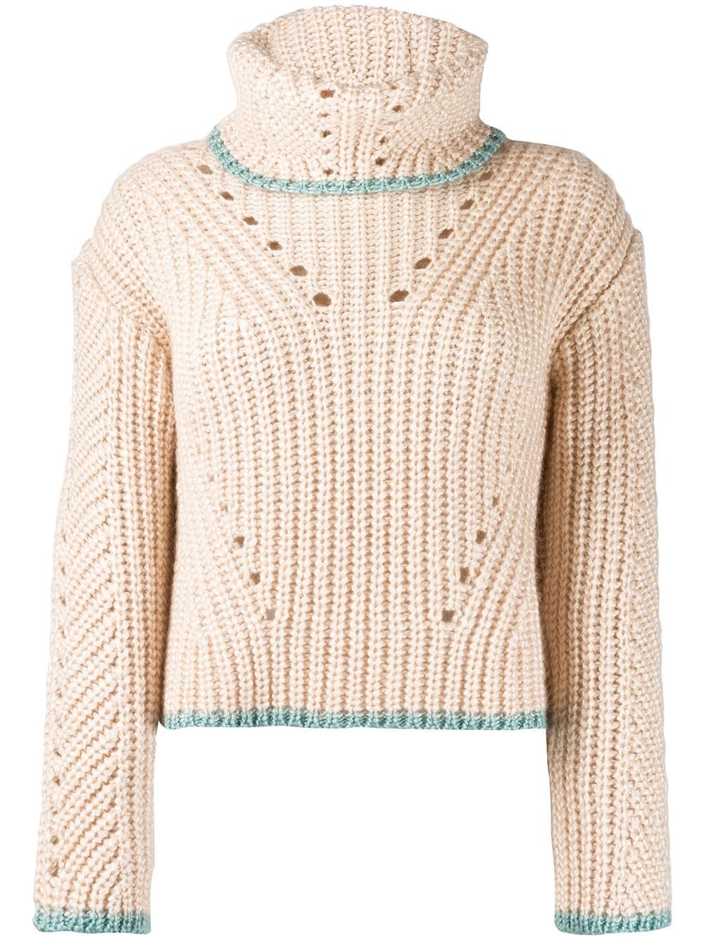 chunky knit sweater - 1