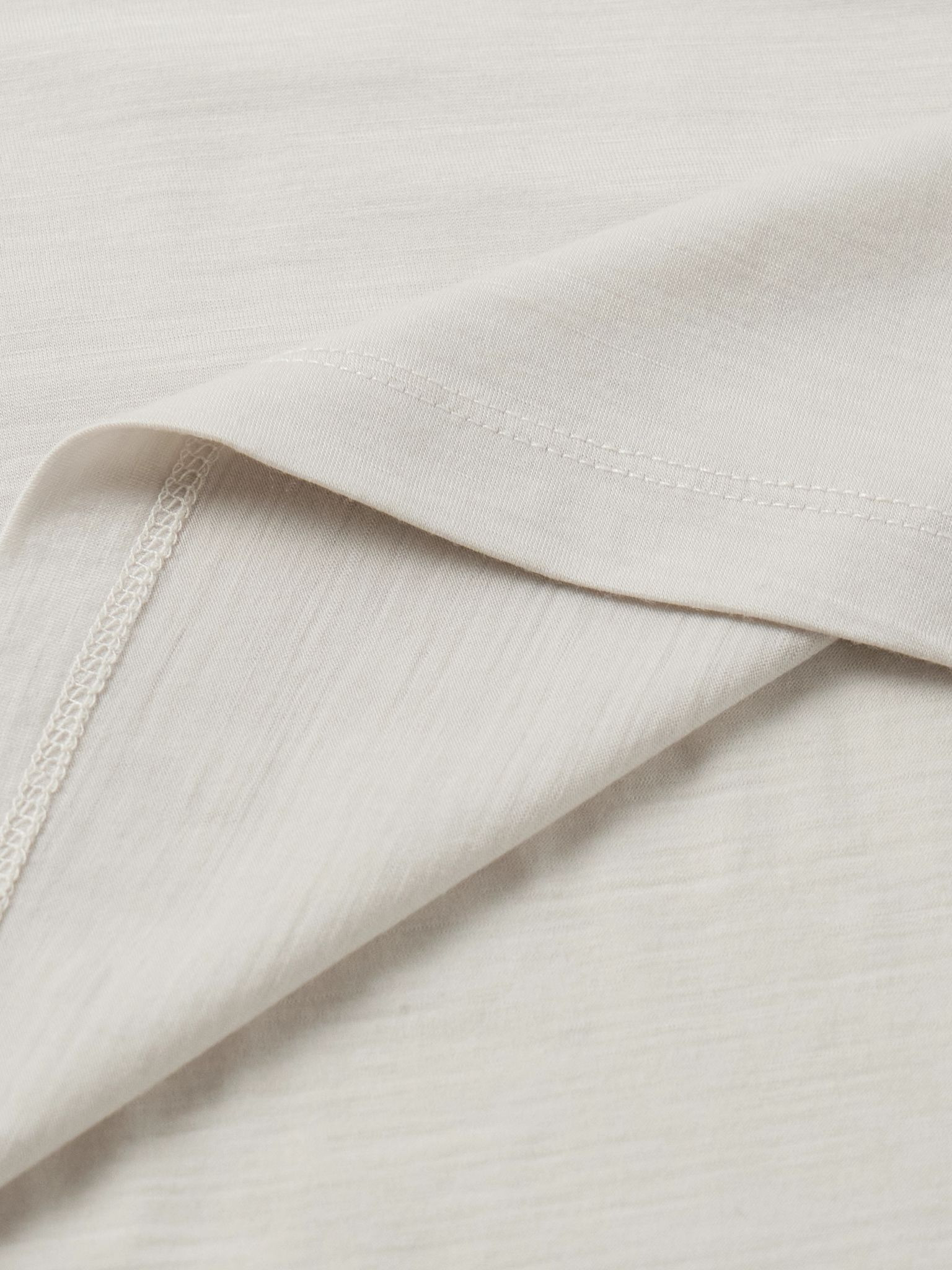 OB-T Slim-Fit Merino Wool-Jersey T-Shirt Beige - 5