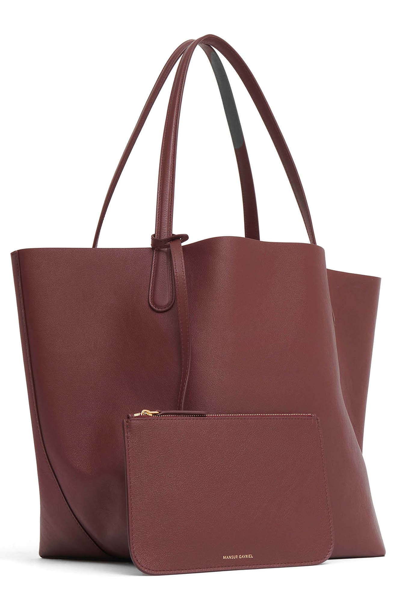 Mansur Gavriel Everyday Soft Leather Tote in Pomegranate at Nordstrom - 4
