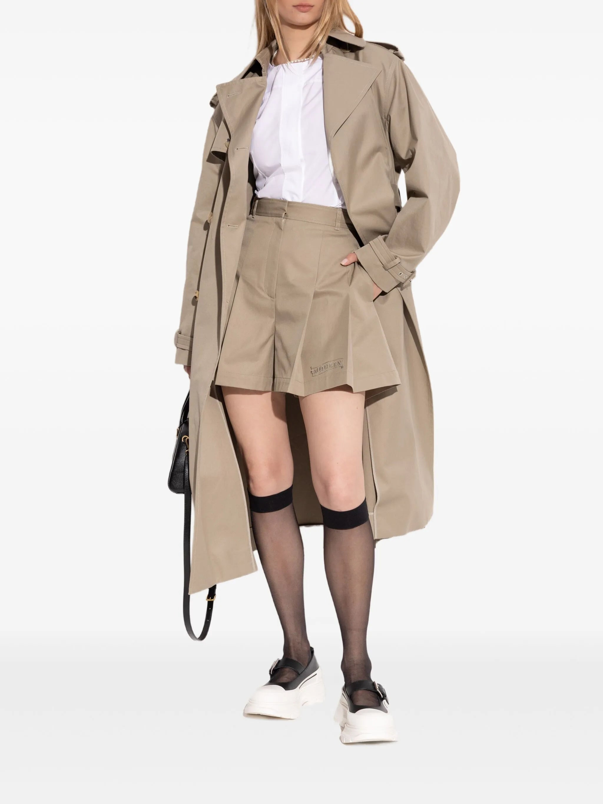 double-breasted trench coat - 2