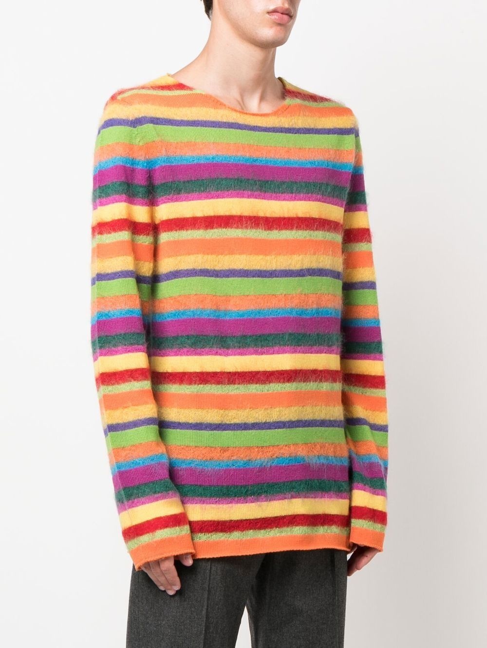 stripe-knit jumper - 3