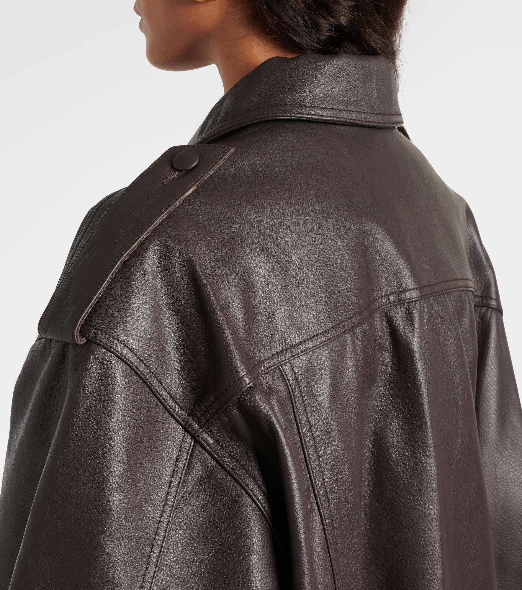 Charlie leather bomber jacket - 6