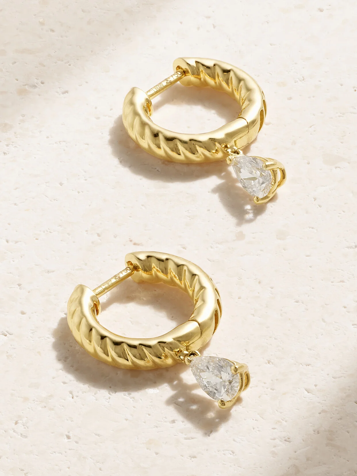 Zoe 18-karat Gold Diamond Hoop Earrings - 1