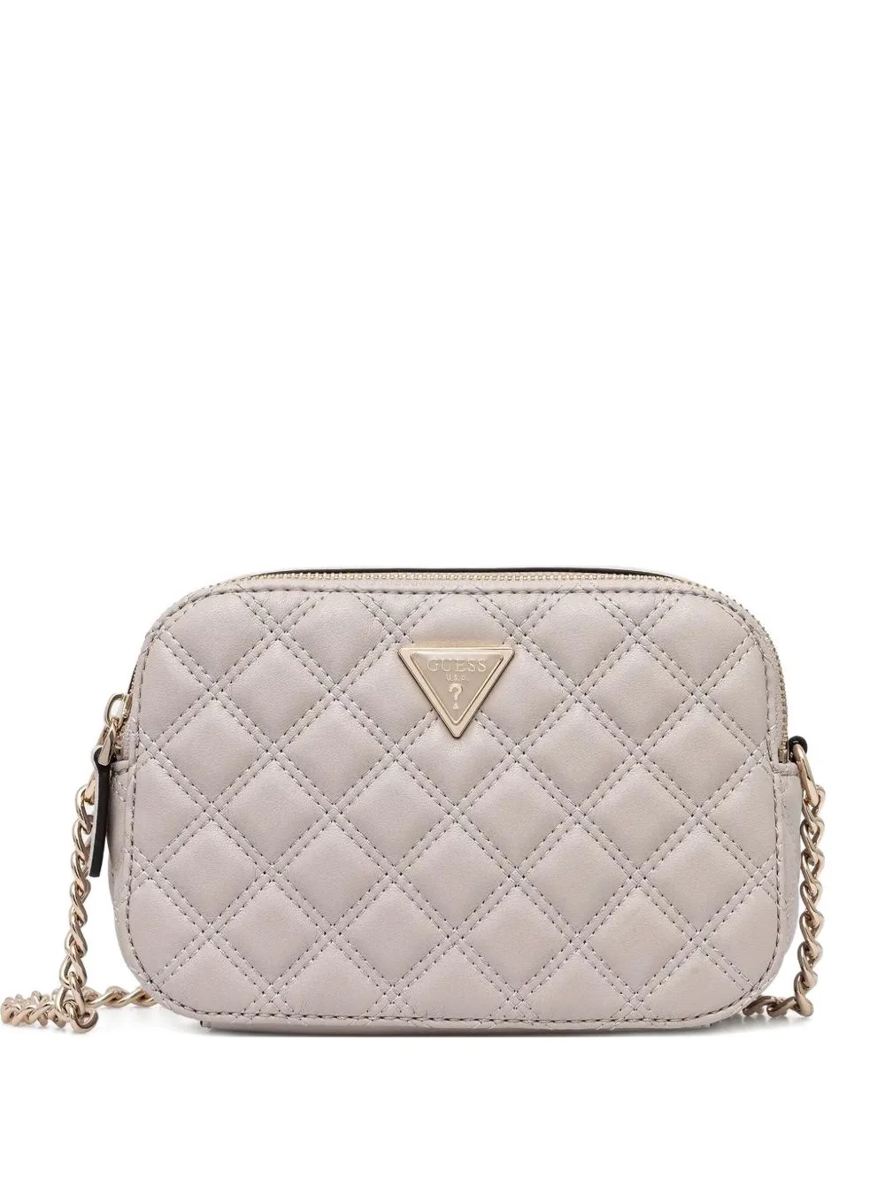 quilted chain cross-body bag - 1