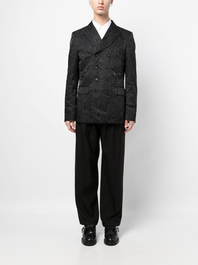 Comme des Garçons Homme Plus textured-finish peak-lapels blazer outlook