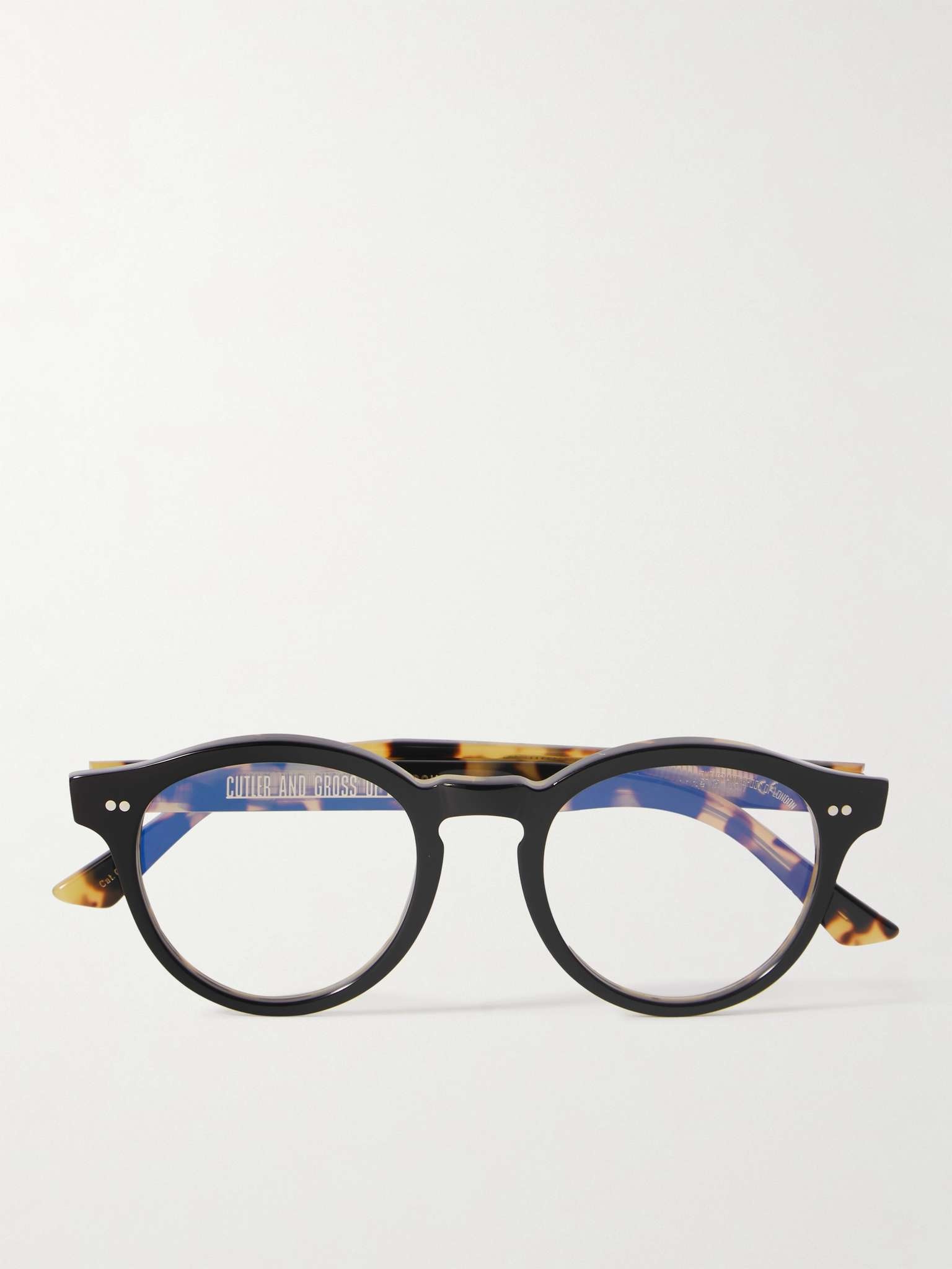 1378 Round-Frame Acetate Blue Light-Blocking Optical Glasses - 1