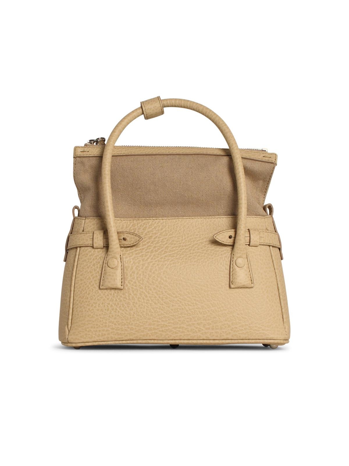 Maison Margiela '5Ac East West' Cream Leather Bag Women - 3