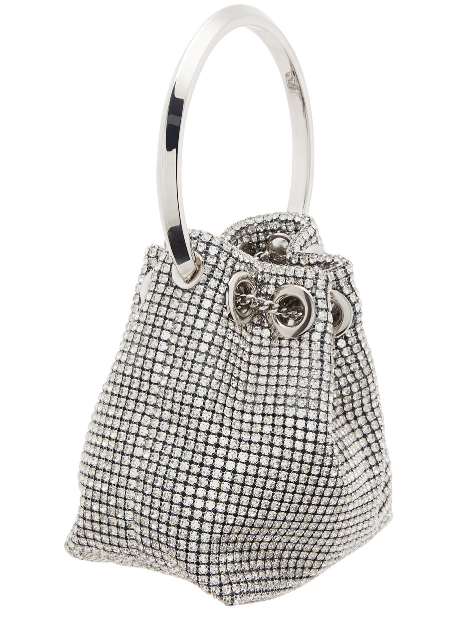Jimmy Choo Micro Bon Bon Bucket Crystal-embellished Bucket bag - 2