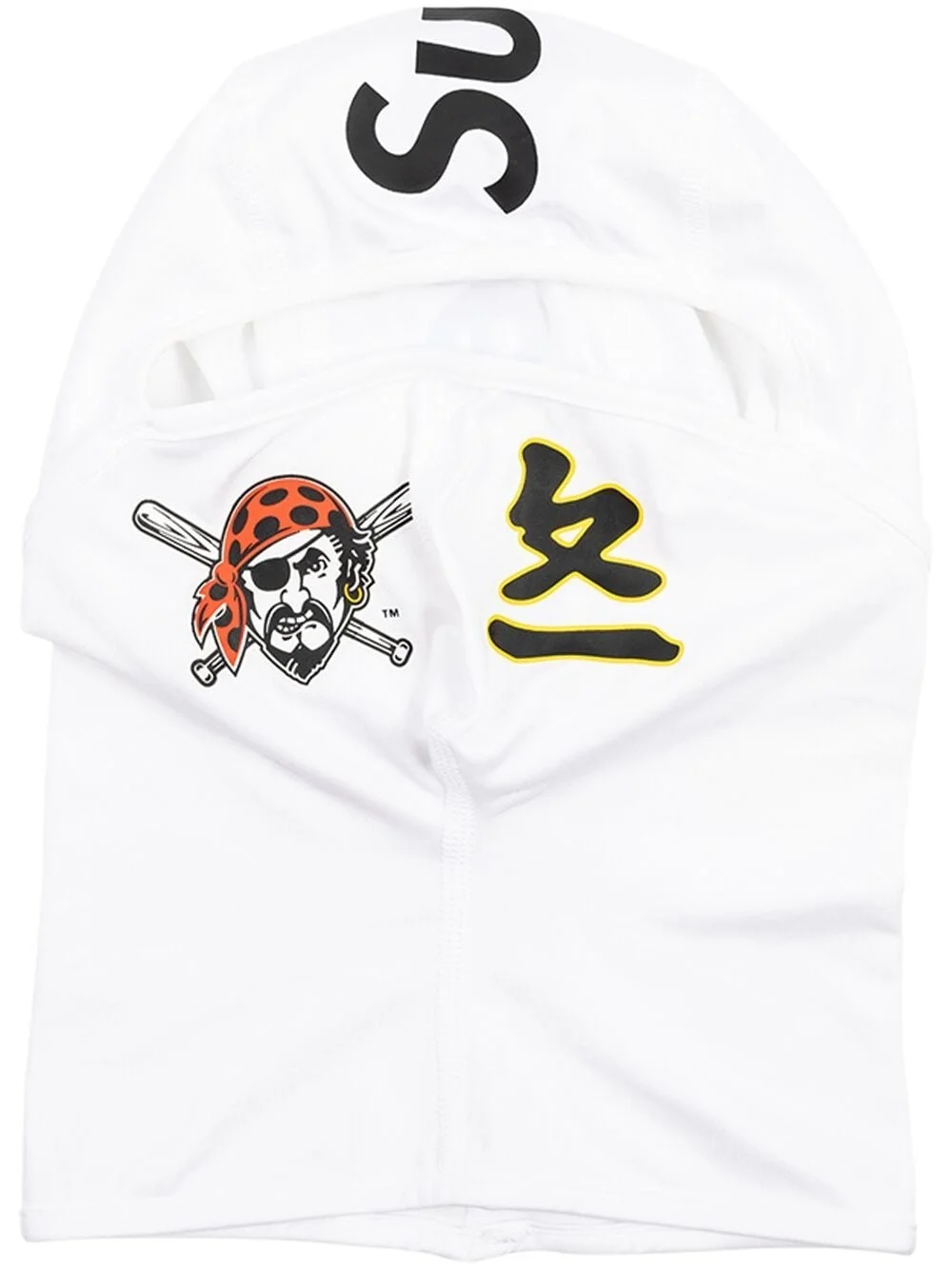 x MLB Kanji Teams "Pittsburgh Pirates - White" lightweight balaclava - 1
