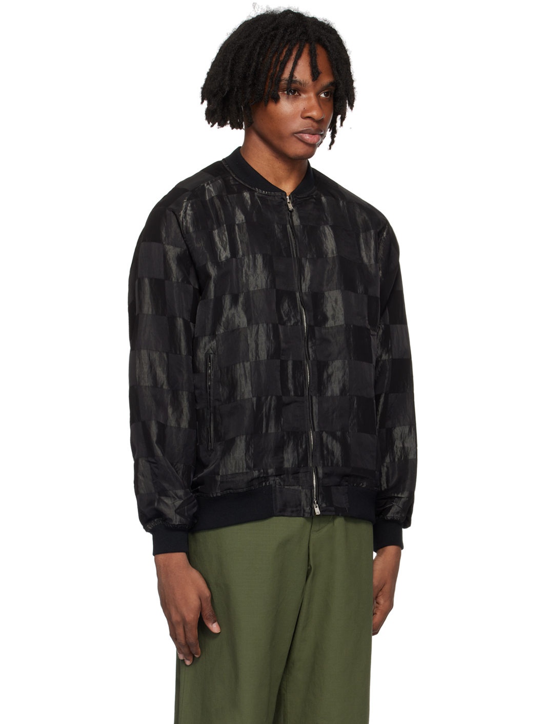 Black B.B. Bomber Jacket - 2