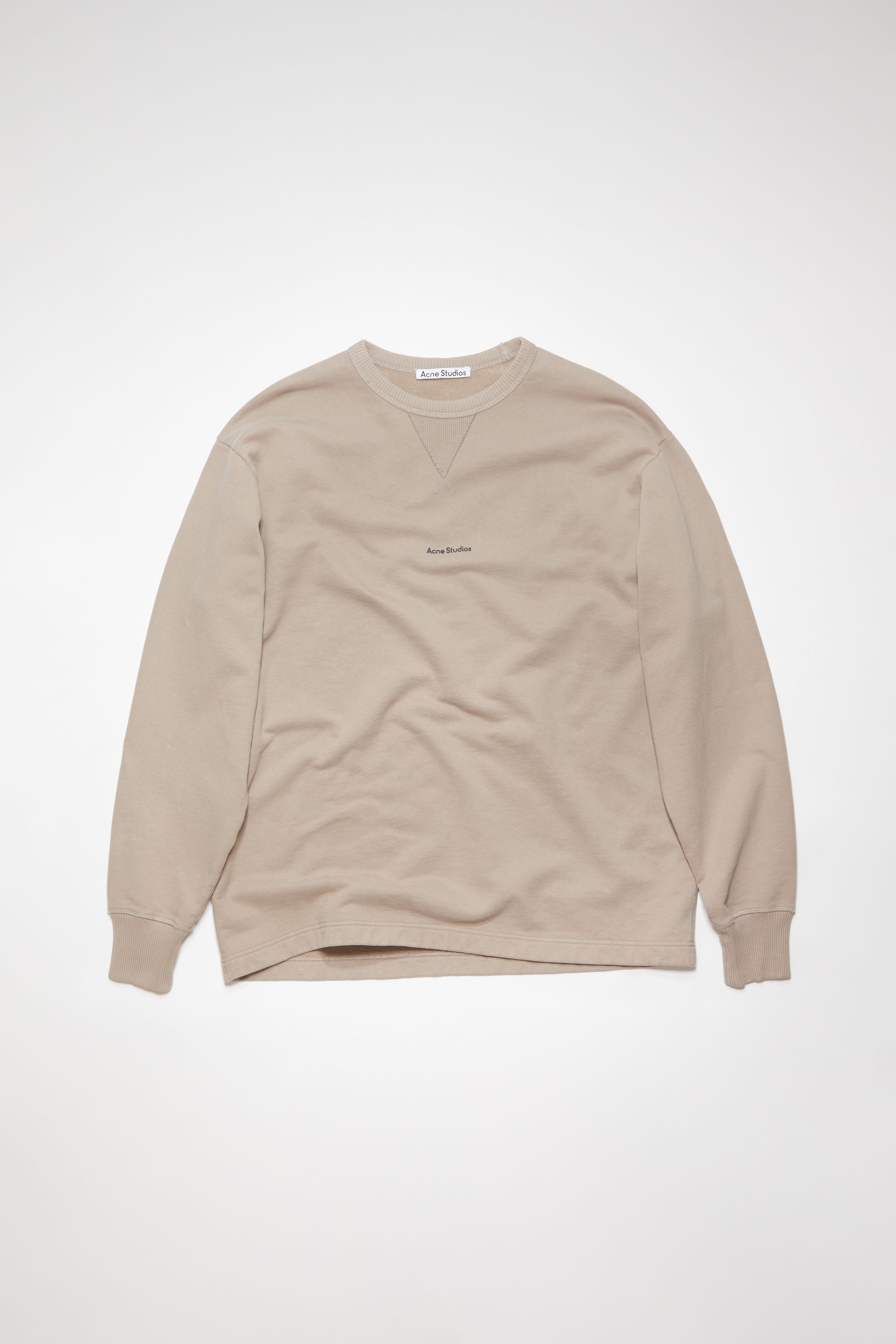 Stamp logo sweater - Mushroom beige - 1