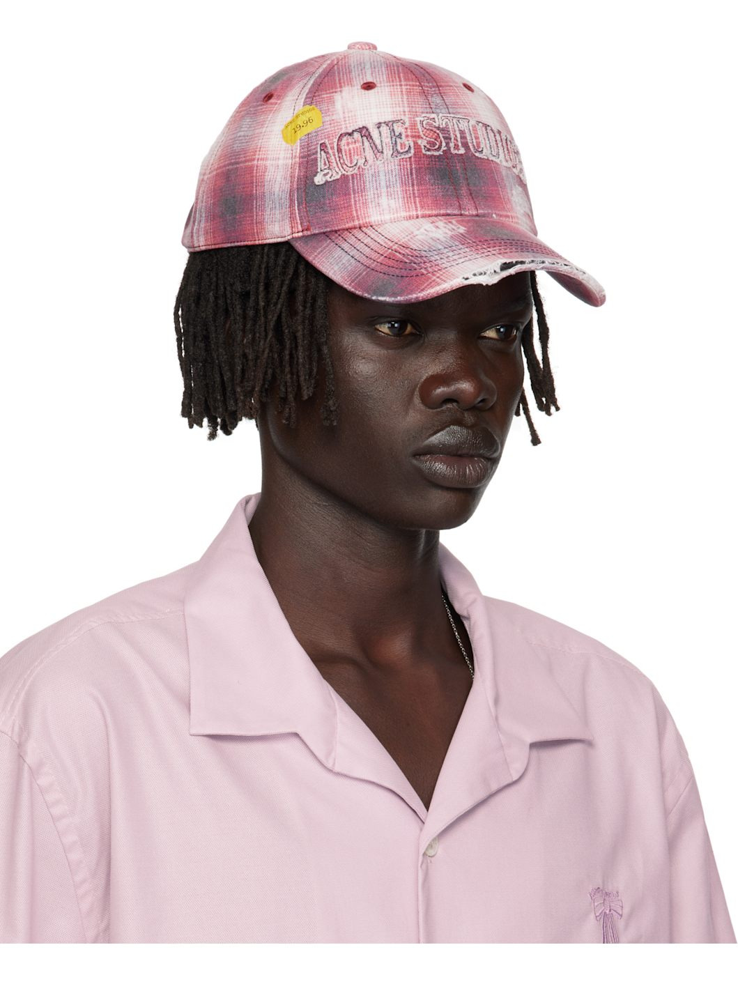Pink Distressed Cap - 2