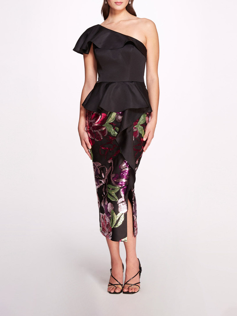DUCHESS DEGRADE MIDI DRESS 1