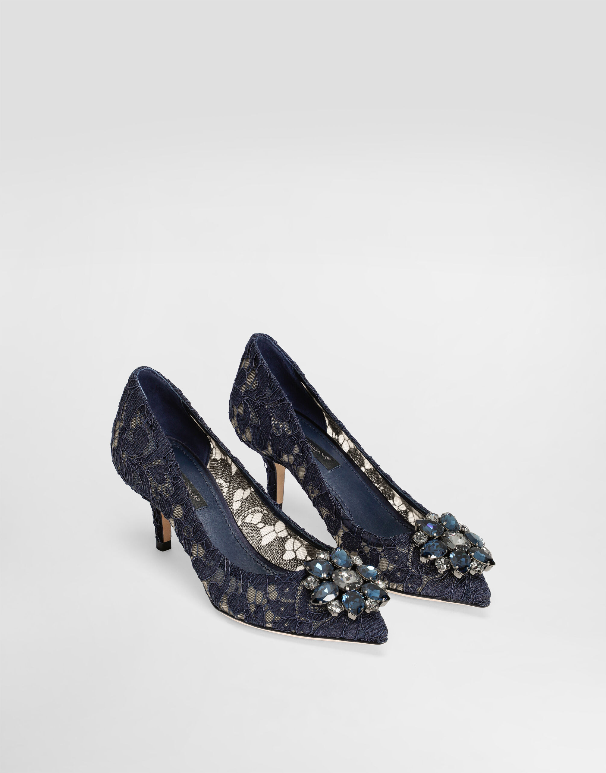 Pump in Taormina lace with crystals - 2