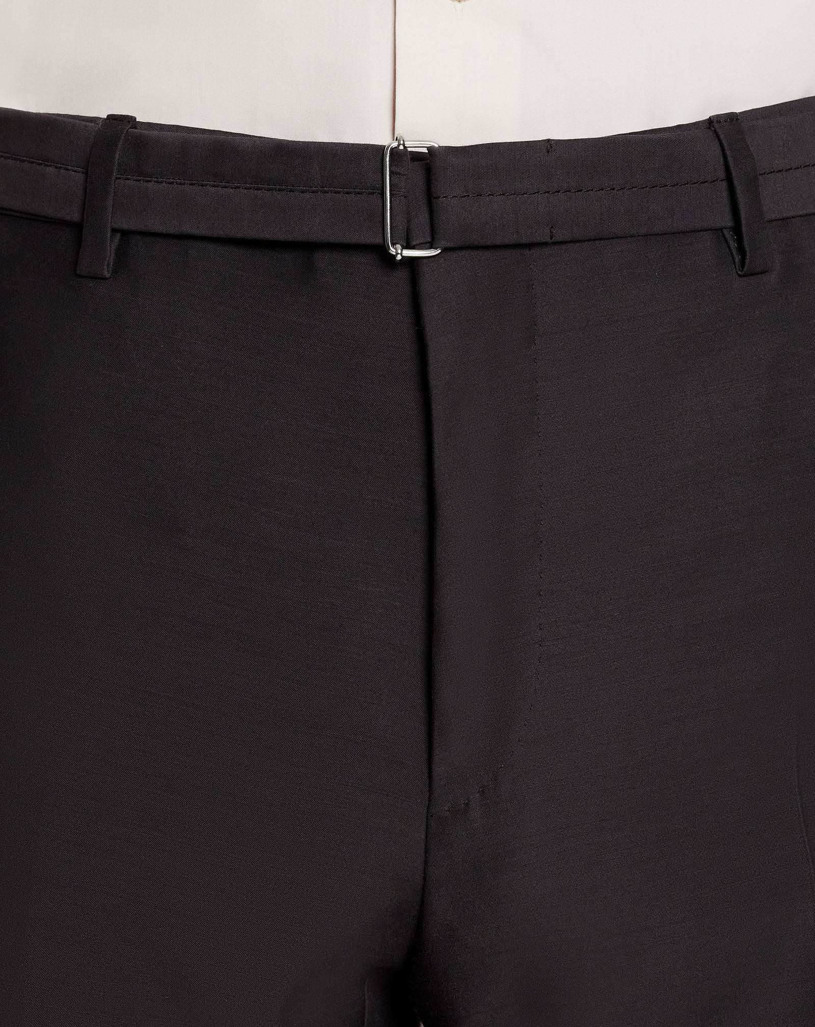 STRAIGHT-LEG PANTS WITH BELT - 5