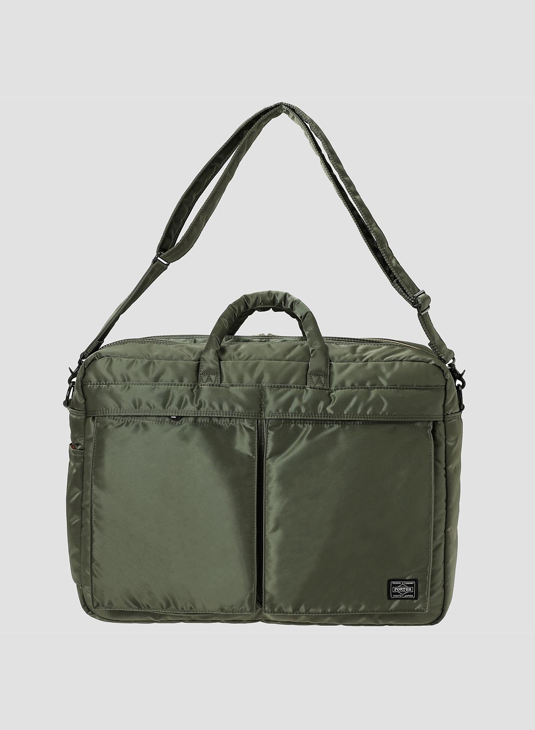 Porter-Yoshida & Co Tanker 2Way Overnight Briefcase in Sage Green - 2