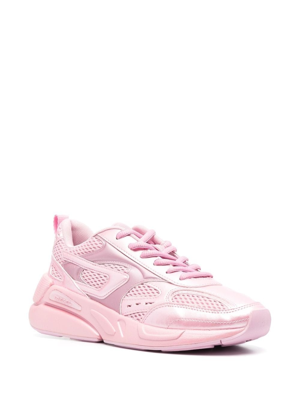 logo-patch low-top sneakers - 2