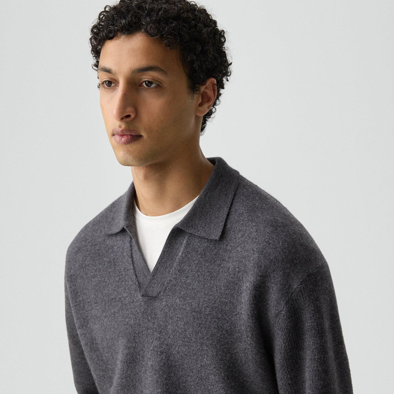 Polo Sweater in Boiled Wool 5