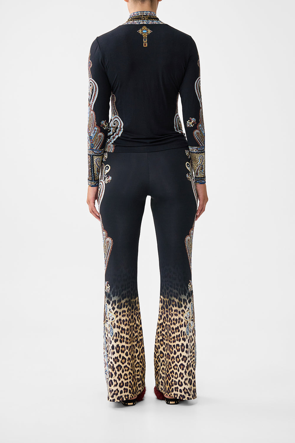 JERSEY FLARE PANT - 3