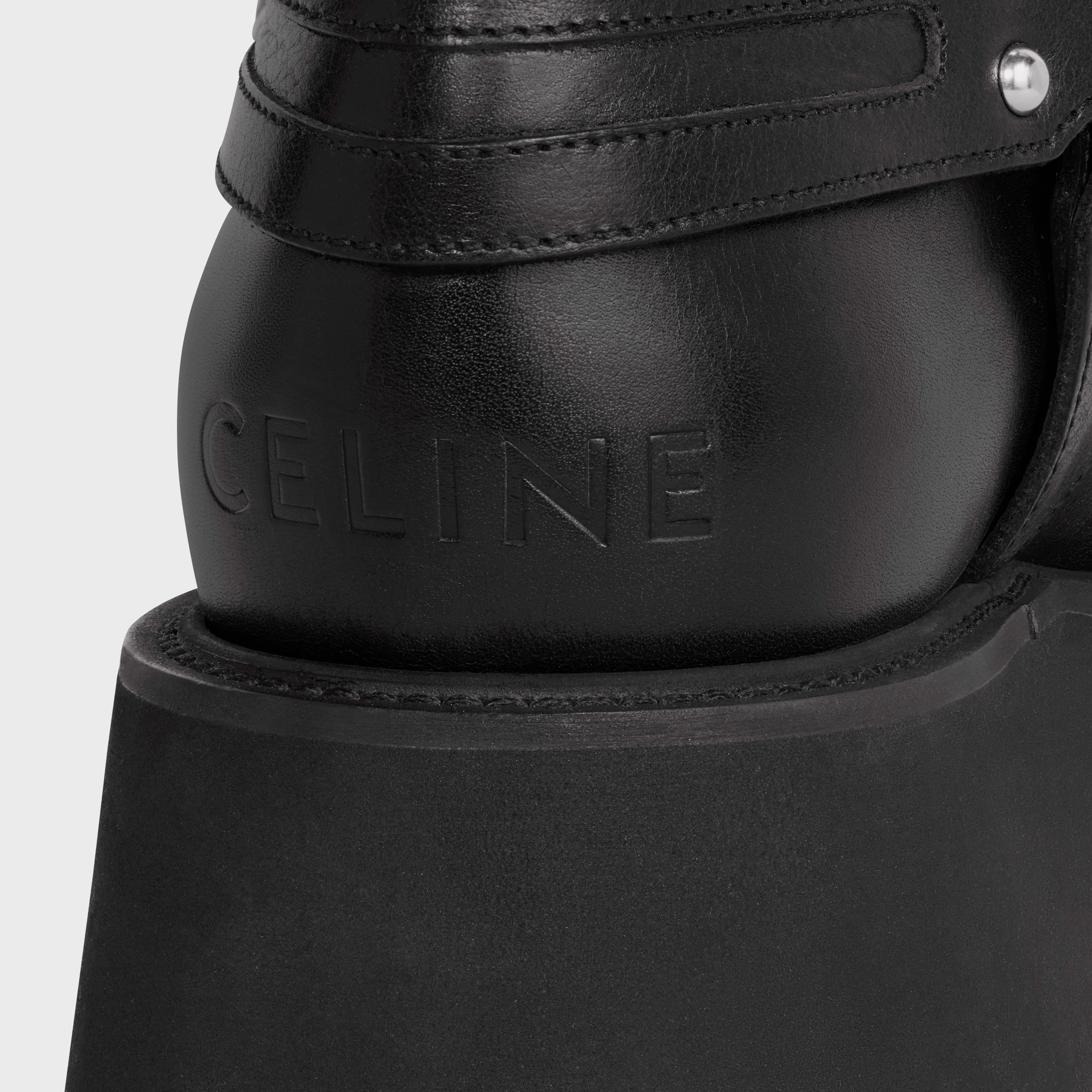 CELINE JED BIKER PLATFORM SANTIAG in Calfskin - 5