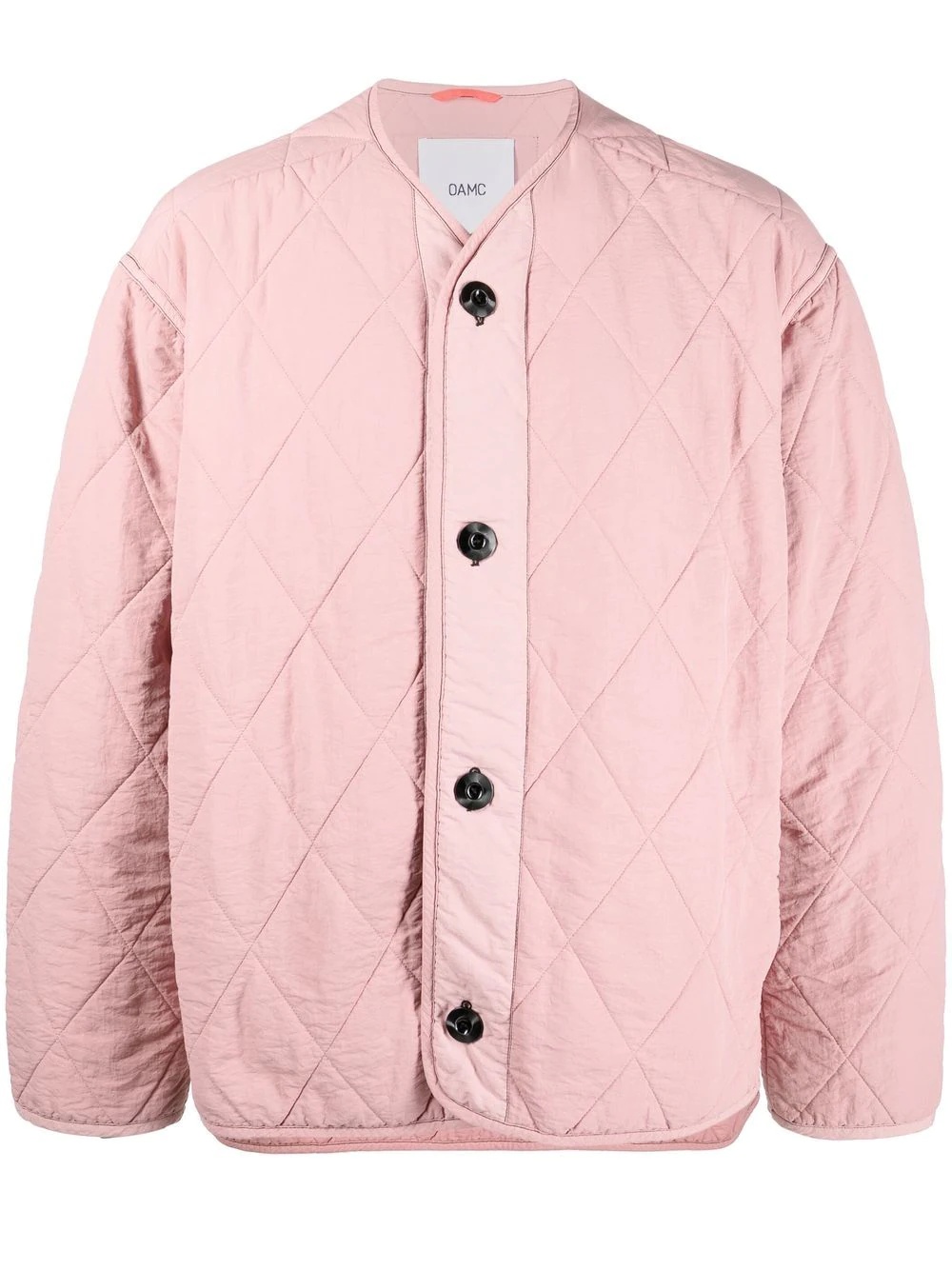 quilted button-up jacket - 1