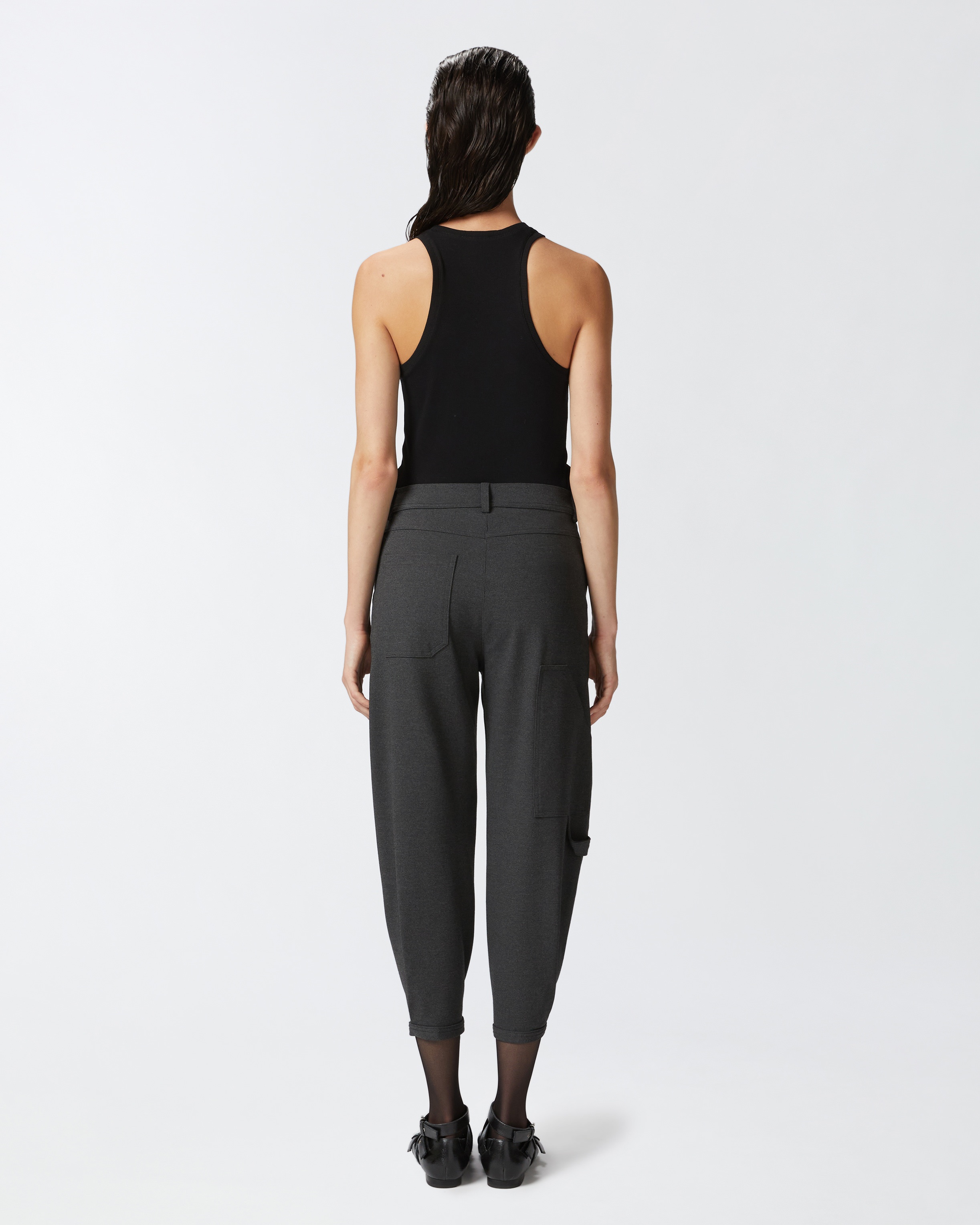 RIBBED CAMISOLE TOP WITH LOGO - 4