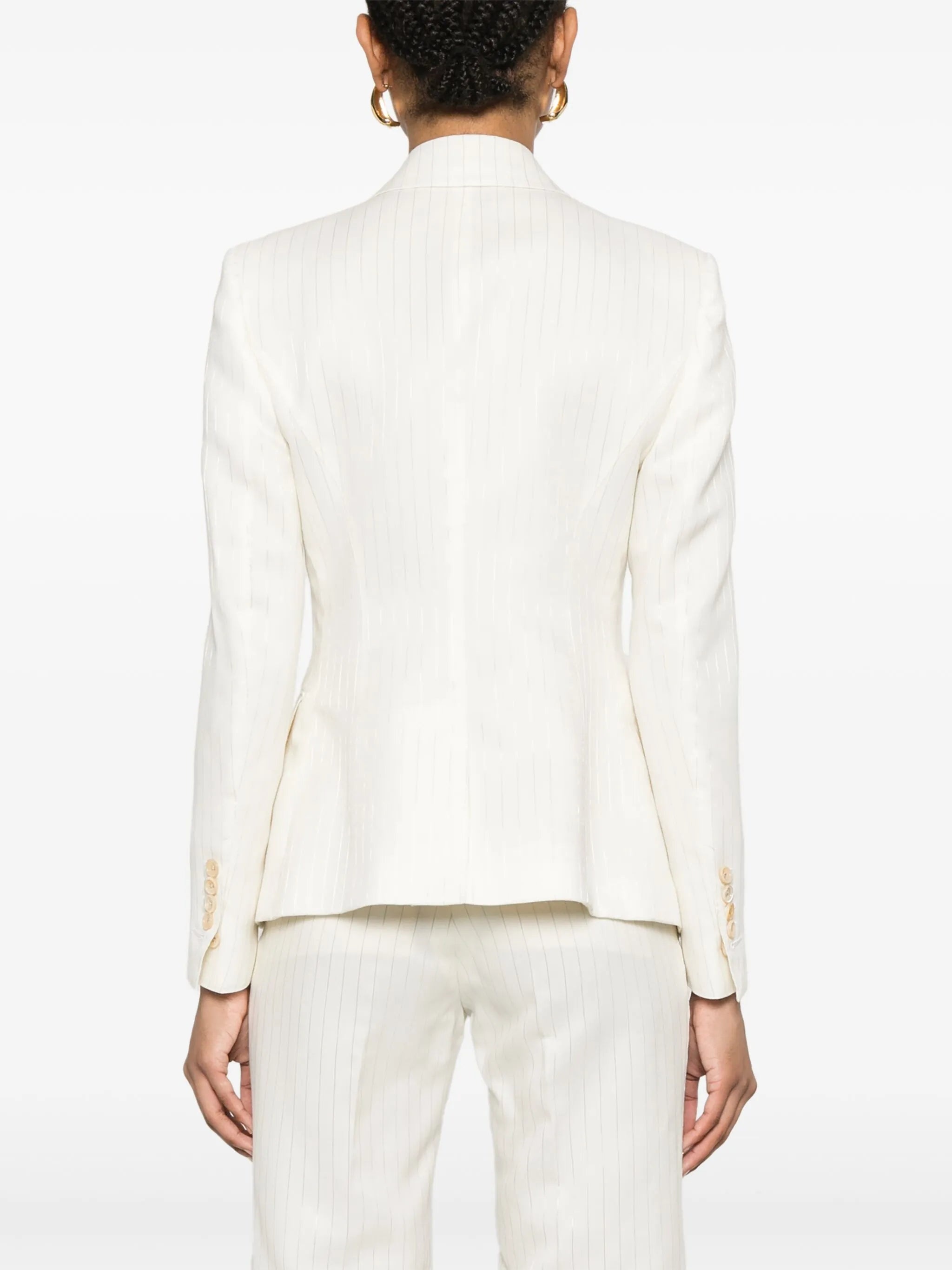 Pinstriped Blazer - 5