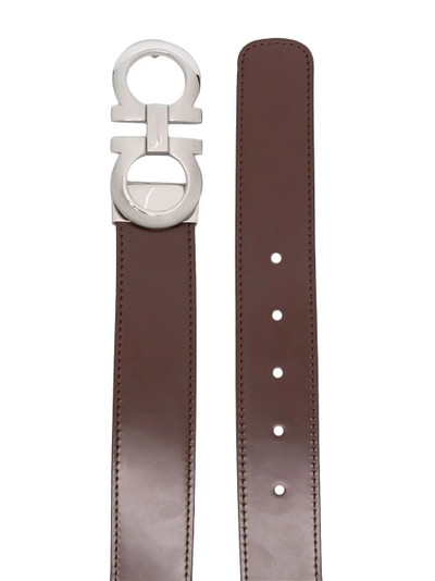 Salvatore Ferragamo Gancini-plaque buckle belt outlook