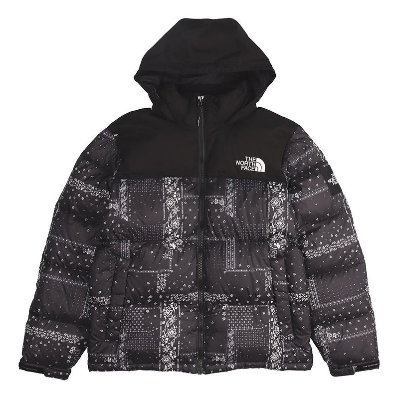 THE NORTH FACE Label Bandana Nuptse 'Black' NJ1DL60J - 1
