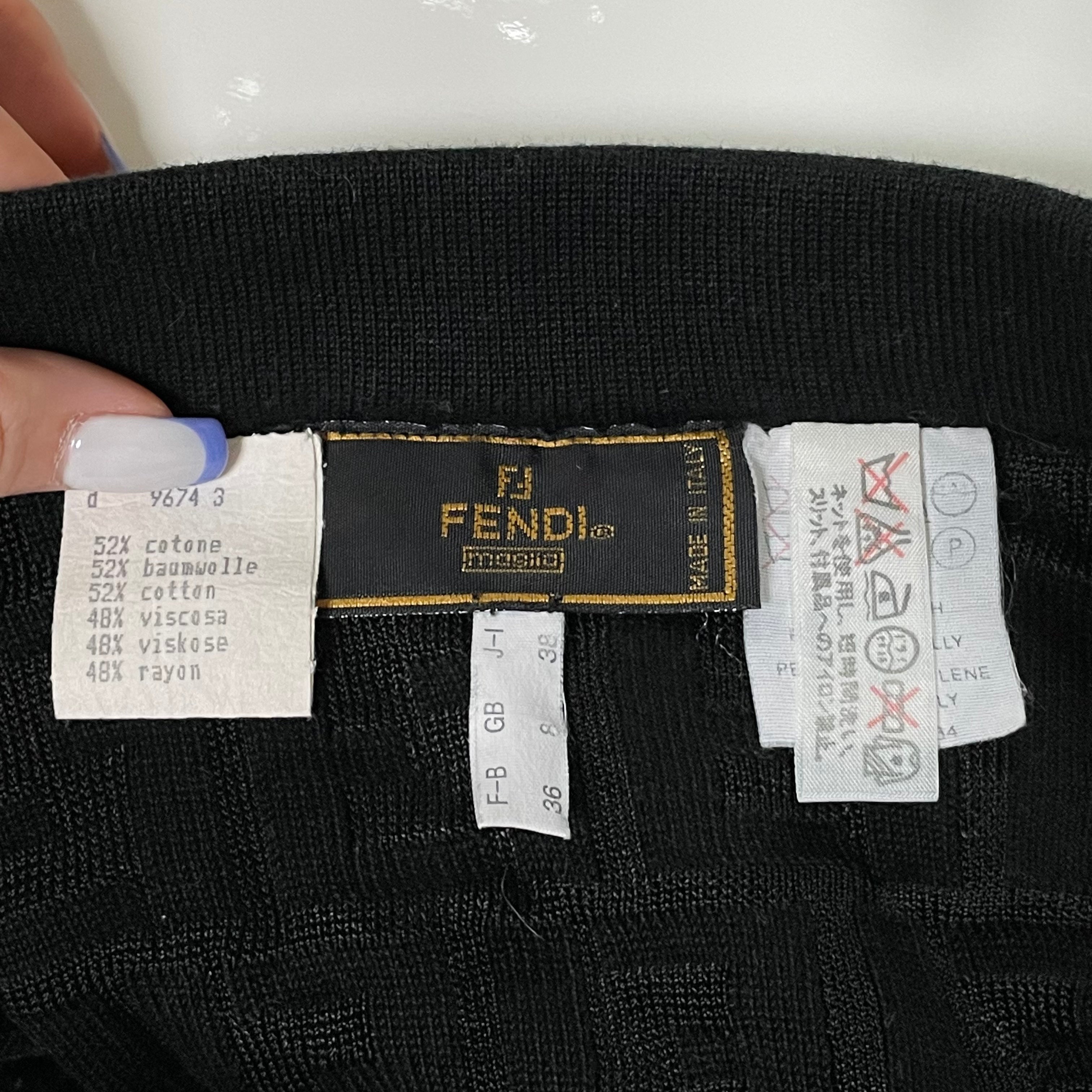 FENDI Zucca Wrap Style Mini Skirt - 5
