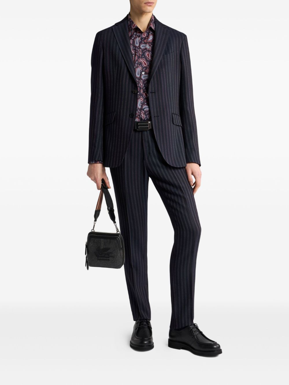 pinstripe wool trousers - 2