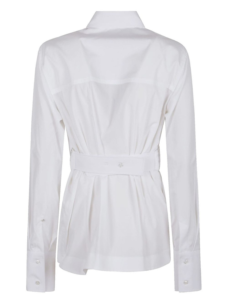 Sportmax wrap-front long-sleeve top outlook