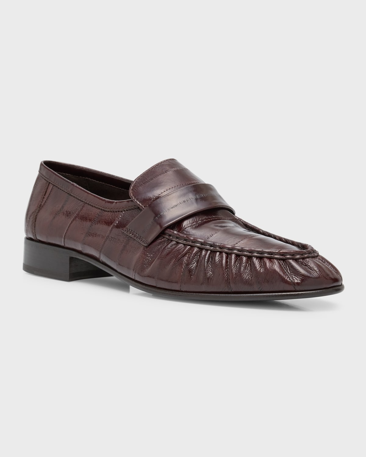 Soft Leather Flat Loafers - 3