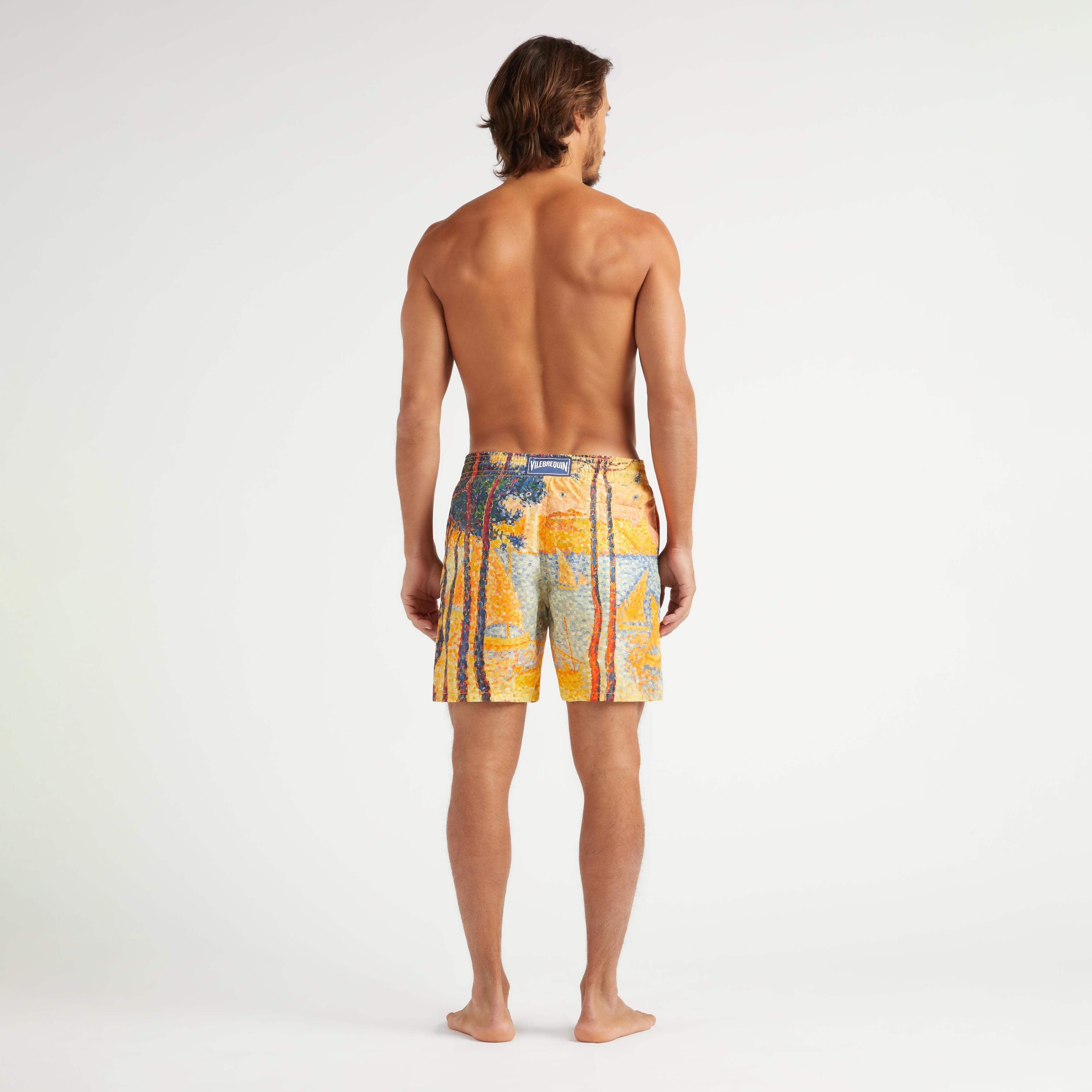 Men 360 Swim Trunks Voile et Pins - Vilebrequin x Paul Signac - 4