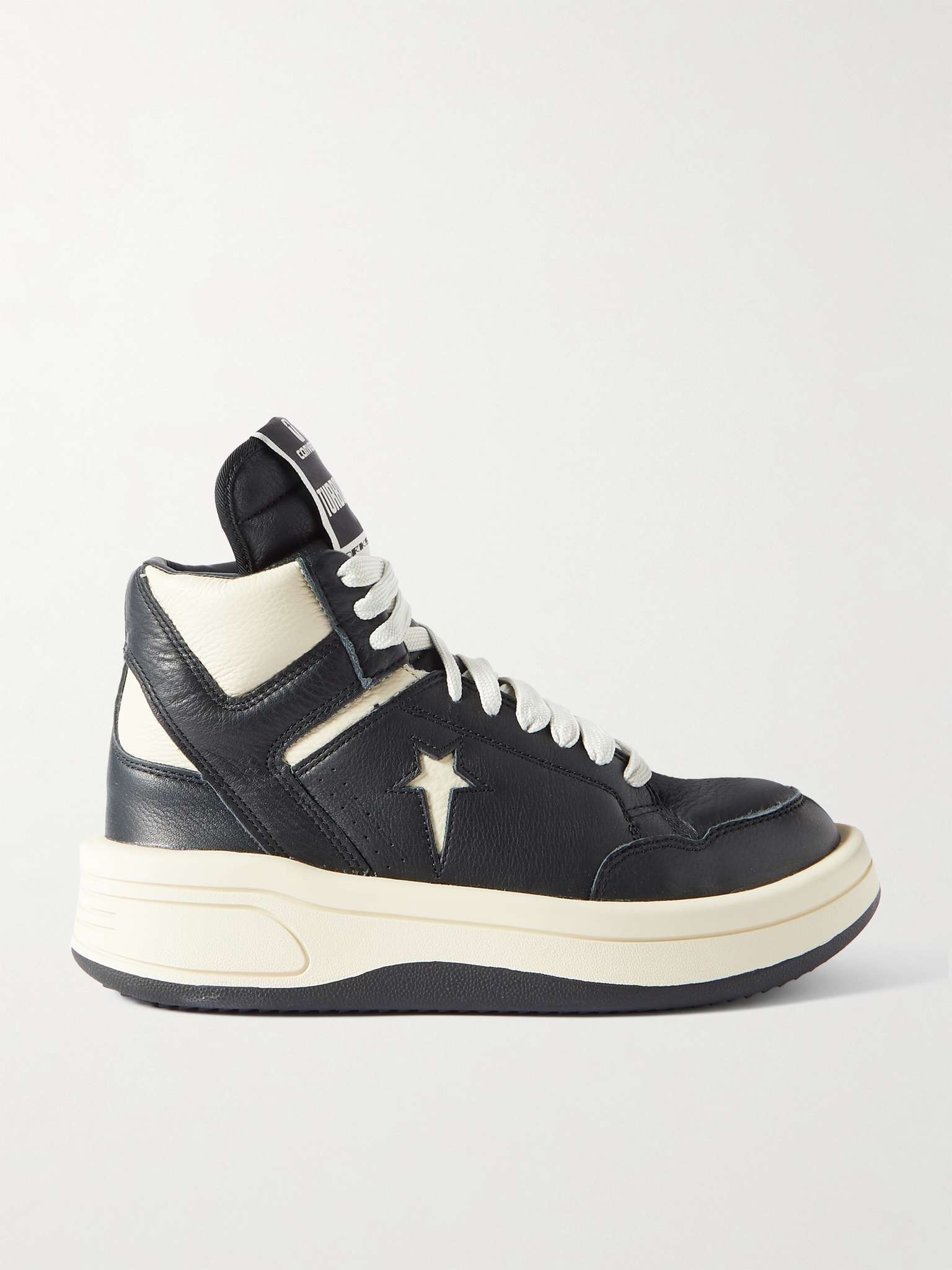 + Converse TURBOWPN Full-Grain Leather High-Top Sneakers - 1
