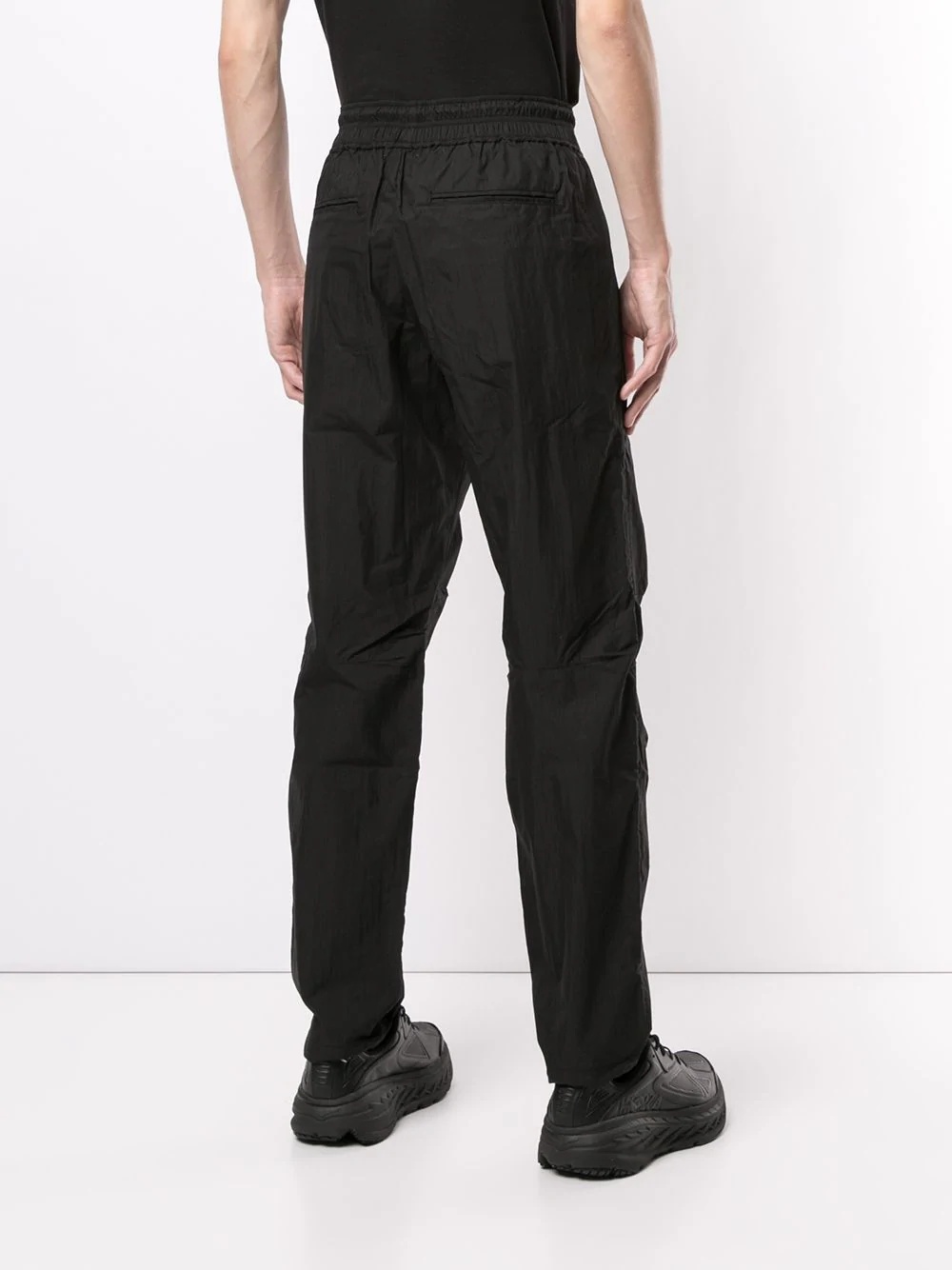 crinkled drawstring trousers - 4