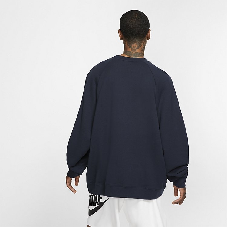 Nike Sportswear Nsw French Terry Crew 'Dark Obsidian' AR1622-475 - 3