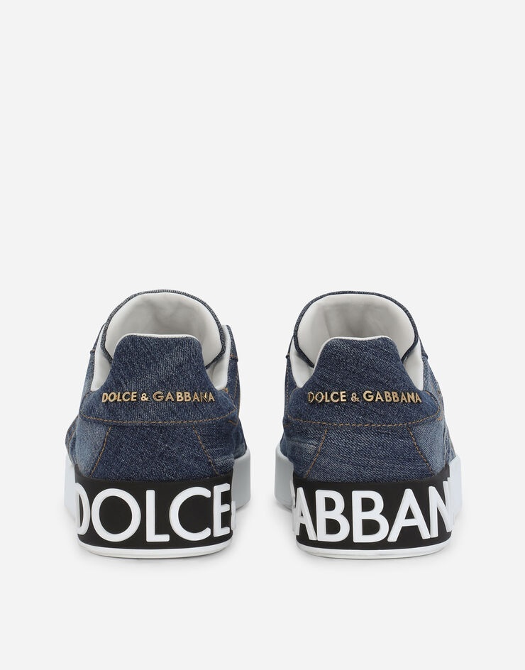Calfskin Portofino sneakers with DG logo - 3